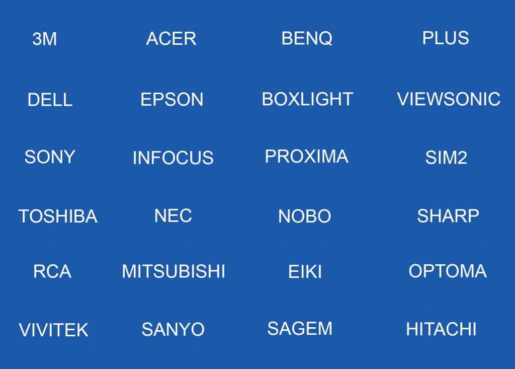 Lista de las marcas de videoproyectores